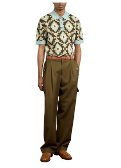 drôle de monsieur polo manla maille polo tapisserie - ipo185wo007kk kaki