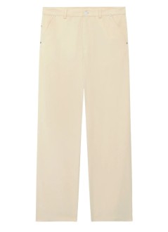 drôle de monsieur pant  manle pantalon baggy velours - ibp198co224ec ecru