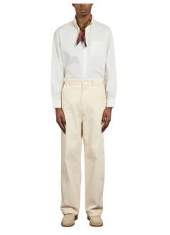 drôle de monsieur pant  manle pantalon baggy velours - ibp198co224ec ecru