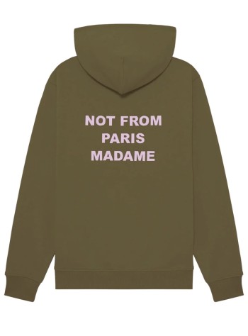 drôle de monsieur sweater manle hoodie slogan - iho162co127kk kaki 2