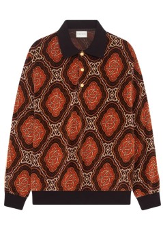 drôle de monsieur polo hombre le polo velours médaillon - ipl137co235bn brown