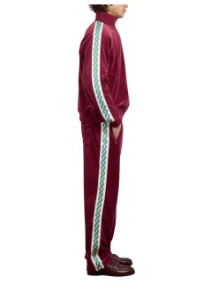 drôle de monsieur sudadera hombre la veste survêtement velours - isj009co169wn wine