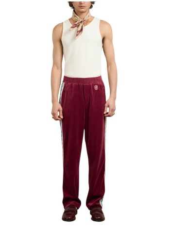 drôle de monsieur pant  manle pantalon survêtement velours - isp009co169wn wine 2
