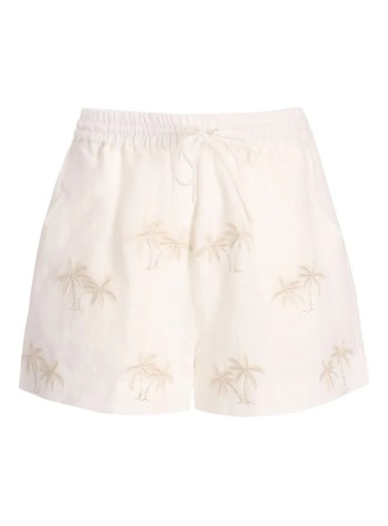benaras by citrus short pant womanthreads palm mini shorts - be 24830 lt pink