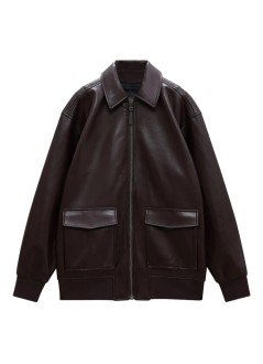 anine bing outerwear womankelanie jacket - a017185bwn43 dark brown