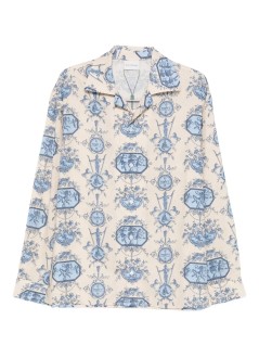 drôle de monsieur camiseria hombre la chemise patineur - ish232li011lbe light blue
