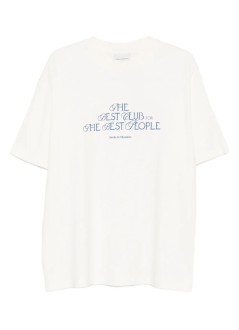 drôle de monsieur t-shirt manle t-shirt "the best club" - its273co002ow off white