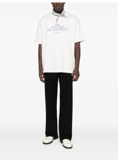 drôle de monsieur t-shirt manle t-shirt "the best club" - its273co002ow off white