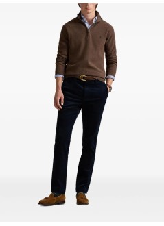 polo ralph lauren punto hombre ls hz-long sleeve-pullover - 710932304527 nutmeg brown heather