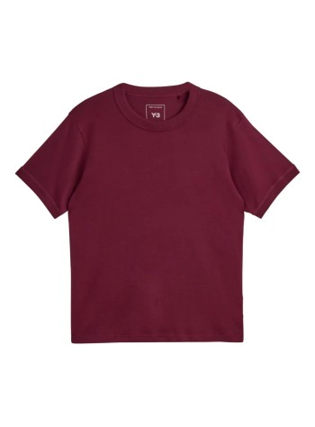 y3 camiseta hombre y-3 slim short sleeve tee - kb4630 maroon