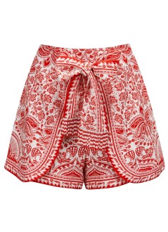 farm rio short pant womanriver ride red shorts - 336455 25090