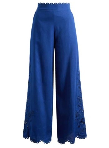 farm rio pant  womanblue richelieu pants - 342001 l0003