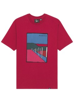 by parra camiseta hombre beach parking - 54205 raspberry