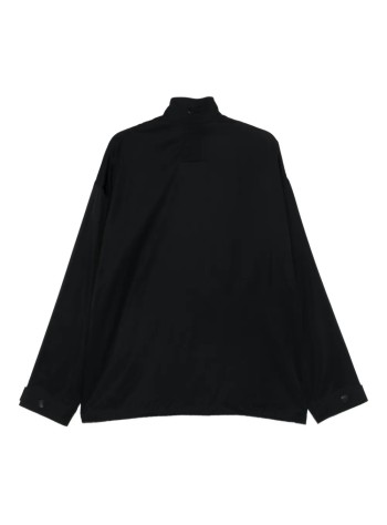 y3 outerwear many-3 rayon twill zip top - jx7289 black 2