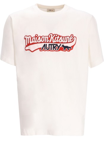 autry t-shirt mant-shirt main unisex  m kitsune - tspxmk2w white