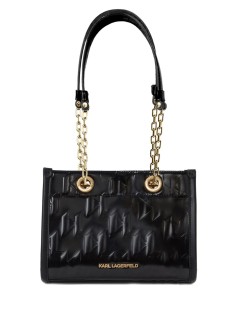 karl lagerfeld crossbody womank skuare sp shiny mono sm tote - a1w30146 999