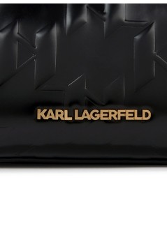 karl lagerfeld crossbody womank skuare sp shiny mono sm tote - a1w30146 999