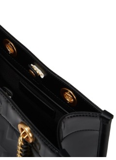 karl lagerfeld crossbody womank skuare sp shiny mono sm tote - a1w30146 999