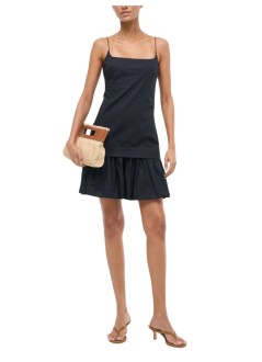staud dress womanari mini dress - r25p2333po blk