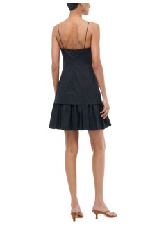 staud dress womanari mini dress - r25p2333po blk
