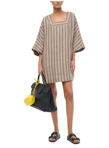 staud vestido mujer manuela linen dress - r25p2265pl shst 2