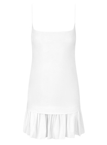 staud dress womanari mini dress - r25p2333po wht
