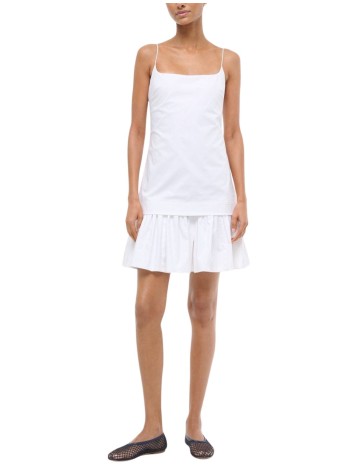 staud dress womanari mini dress - r25p2333po wht 2