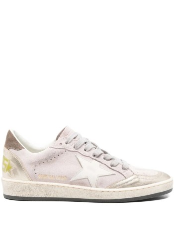 golden goose sneaker mujer ballstar suede upper toe tongue heel and spur leather star - gwf00117f007477 25777