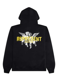 represent sudadera hombre represent legacy cherubs hoodie - mlm100370 jet black