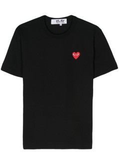 comme des garçons play t-shirt manplay t-shirt - axt108051 black