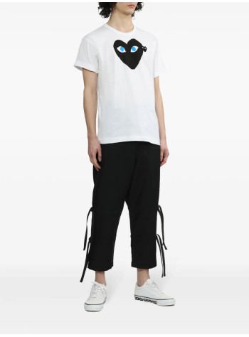 comme des garçons play t-shirt manplay t-shirt - axt088051 white 2