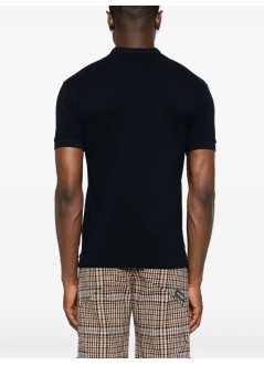 comme des garçons play polo mant-shirt red emblem - axt006051 navy