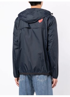 comme des garçons play outerwear hombre p1j501 - k-way hoodie full zip - azj501051 navy