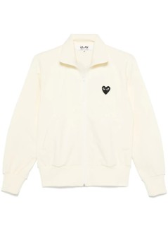 comme des garçons play sudadera hombre weatshirt black emblem knit - axt254051 ivory