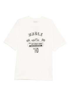 drôle de monsieur t-shirt manle t-shirt race on ice - its279co195ow off white