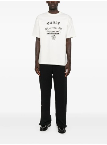 drôle de monsieur camiseta hombre le t-shirt race on ice - its279co195ow off white 2