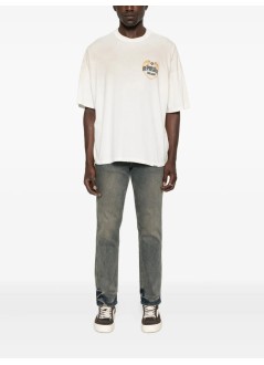 represent t-shirt manrepresent angel border t-shirt - mlm100171 washed ecru