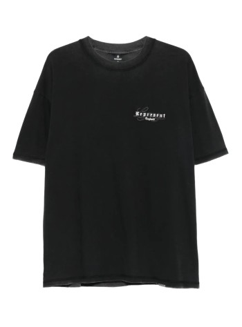 represent t-shirt manrepresent legacy overprint t-shirt - mlm100178 vintage black