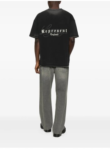 represent t-shirt manrepresent legacy overprint t-shirt - mlm100178 vintage black 2