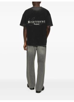 represent t-shirt manrepresent legacy overprint t-shirt - mlm100178 vintage black