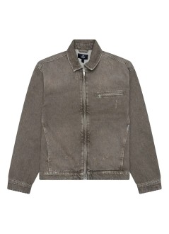 represent outerwear hombre collared denim jacket - mlm100336 washed olive