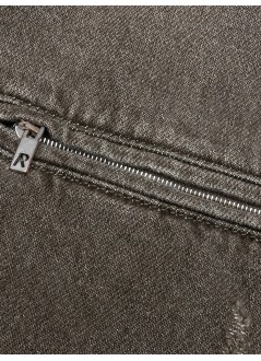 represent outerwear hombre collared denim jacket - mlm100336 washed olive