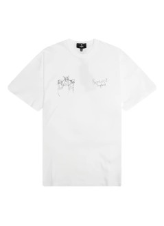 represent camiseta hombre hand drawn thoroughbred dogs tshirt - mlm100383 washed ecru