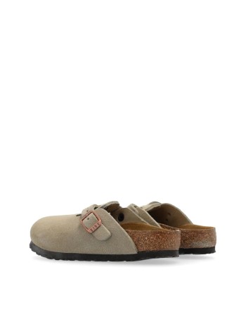 birkenstock clog manboston kids leve - 1027875 taupe 2