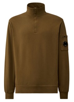 c.p.company sudadera hombre sweatshirts polo collar in light fleece - 19cmss102a002246g 683