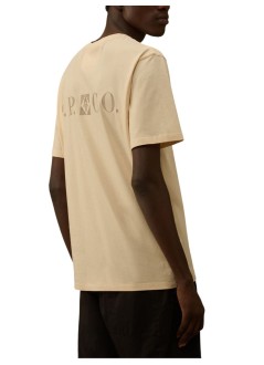 c.p.company t-shirt mant-shirts short sleeve in jersey 30/1 - 19cmts104a005100w 402