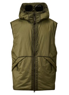 c.p.company outerwear manvest in nada  shell - 19cmve167a110416u 612