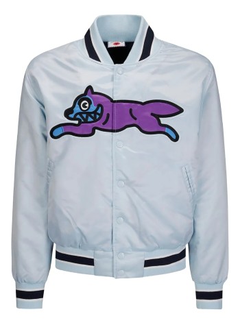 icecream outerwear manrunning dog satin bomber jacket - ic25203 ice blue