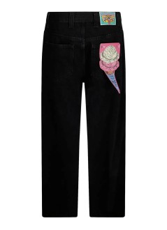 icecream pantalon jeans hombre running dog double scoop denim pant - icd25203 black
