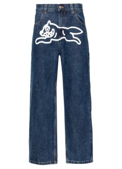 icecream denim manrunning dog double scoop denim pant - icd002 mid wash blue